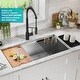 preview thumbnail 64 of 144, KRAUS Kore Workstation Undermount Stainless Steel Kitchen Sink