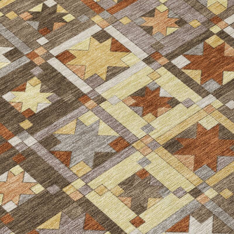 Machine Washable Indoor/ Outdoor Global Goddard Chantille Rug