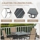 preview thumbnail 7 of 30, Erommy Outdoor Patio Dining Set with Swivel Rocker Chairs, Metal Table with Umbrella Hole, Patio furniture for Backyard