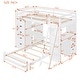 preview thumbnail 36 of 38, Multifunctional & Useful Design Wood Bunk Bed with Maximized Storage Space, Solid Construction