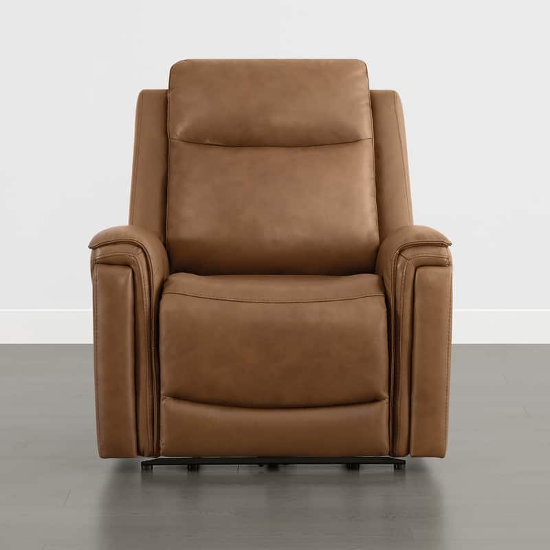 Spruce & Spring Dual Motors Genuine Leather Zero Gravity Recliner with Power Headrest