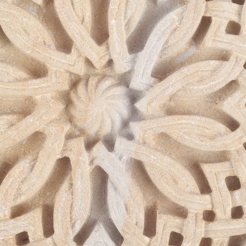 Novica Handmade Infinity Rosette Felsite Stone Decorative Accent