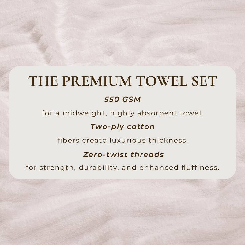 Linery & Co. Combed Cotton Bath Towel Set