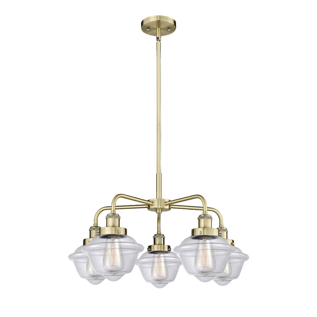 Innovations Lighting Oxford - 5 Light 25" Stem Hung Chandelier