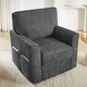 preview thumbnail 43 of 54, 360° Swivel Chair Accent Barrel Armchair Swivel Sofa Chair with Side Pockets for Living Room, Bedroom, Office and Hotel