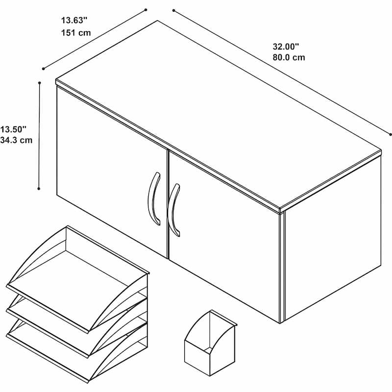 Office in an Hour Cabinet with Accessories by Bush Business Furniture