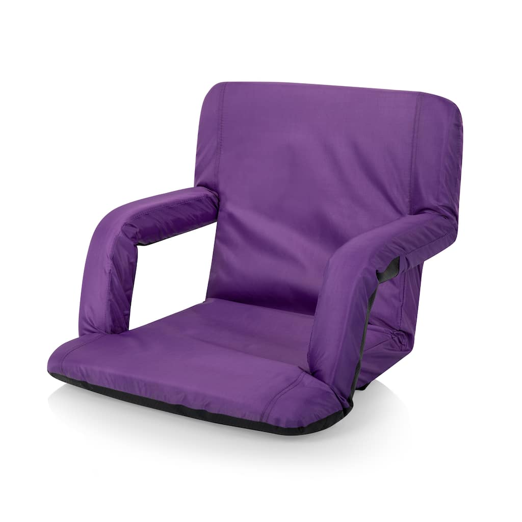 Picnic Time Ventura Purple Portable Reclining Stadium Seat