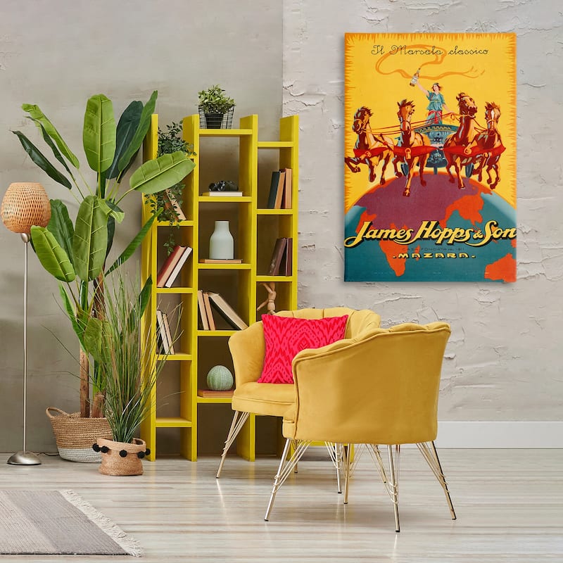 Stupell Great Bullfight Antique Advertisement Canvas Wall Art Design By Marcus Jules