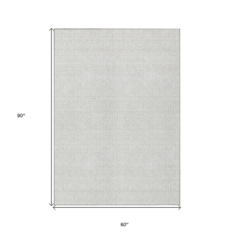 HomeRoots Geometric Transitional Rectangle Outdoor Rug