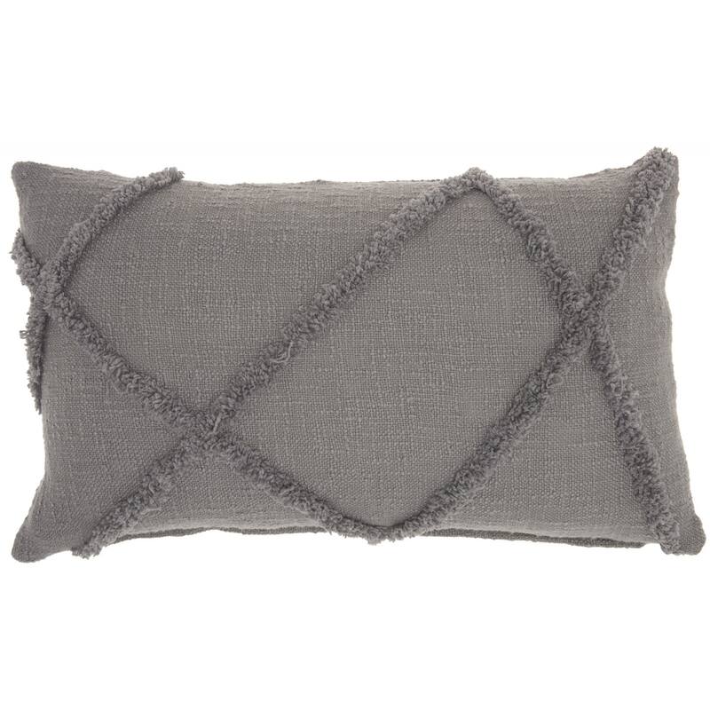 Royal Abstract Shaggy Detail Lumbar Pillow