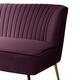 HULALA HOME Monica Modern Velvet Tufted Loveseat with Metal Legs