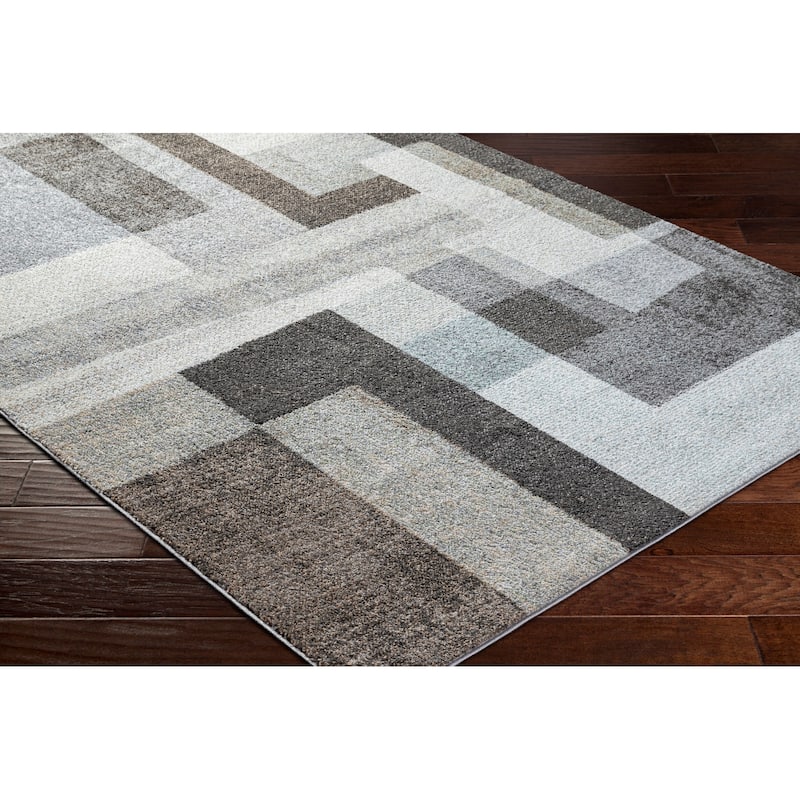 Livabliss Casual Hyde Park Abstract Area Rug