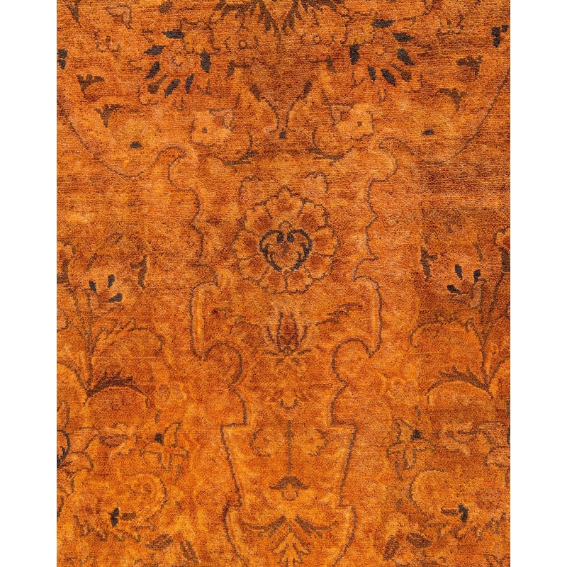 Fine Vibrance, One-of-a-Kind Hand-Knotted Area Rug - Brown, 4' 1" x 6' 3" - 4' 1" x 6' 3"