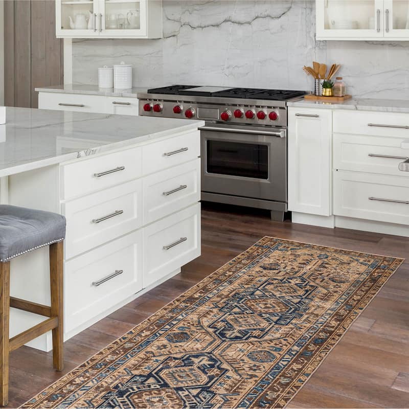 ECARPETGALLERY Hand-knotted Antalya Vintage Beige Wool Rug - 3'3 x 10'0