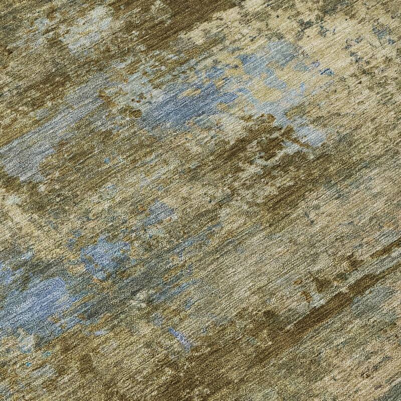 Machine Washable Indoor/ Outdoor Modern Solid Chantille Rug