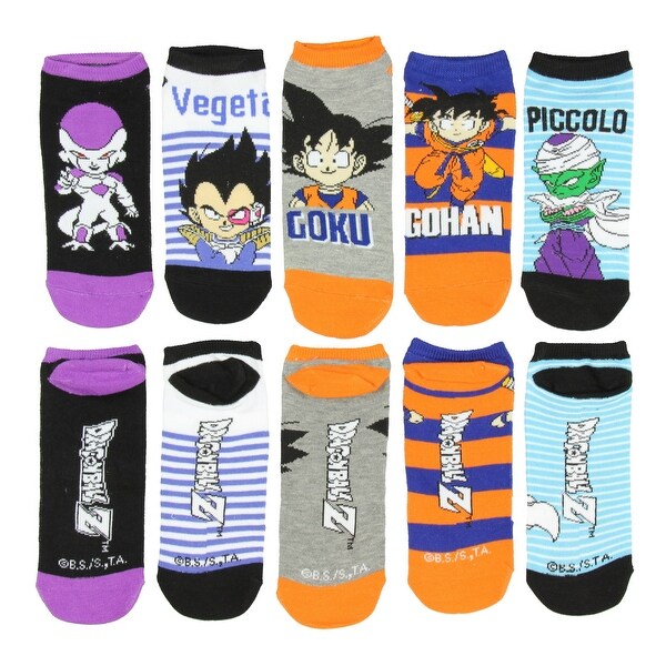 Shop Dragon Ball Z Socks 5 Pack No Show Socks Unisex Low Cut - Free