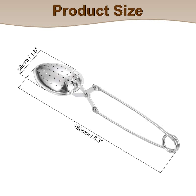 1 Pcs Egg Snap Tea Ball Infuser, Tea Strainer, Silver - Silver