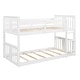 preview thumbnail 22 of 24, Low Bunk Design Twin Over Twin Bunk Bed with Ladder