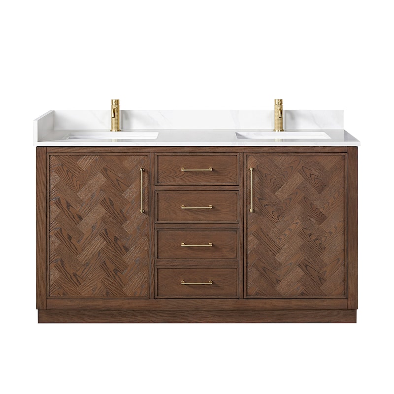 Jakarta Bath Vanity with Quartz Stone Top without Mirror