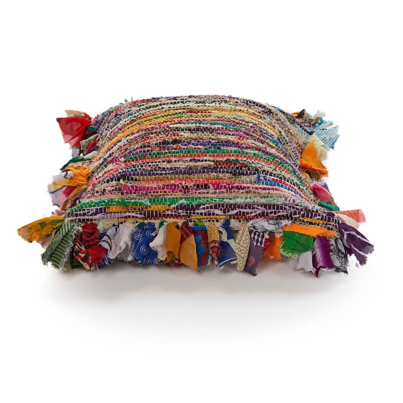 Sevita Motley Multi Chindi Stripe Throw Pillow
