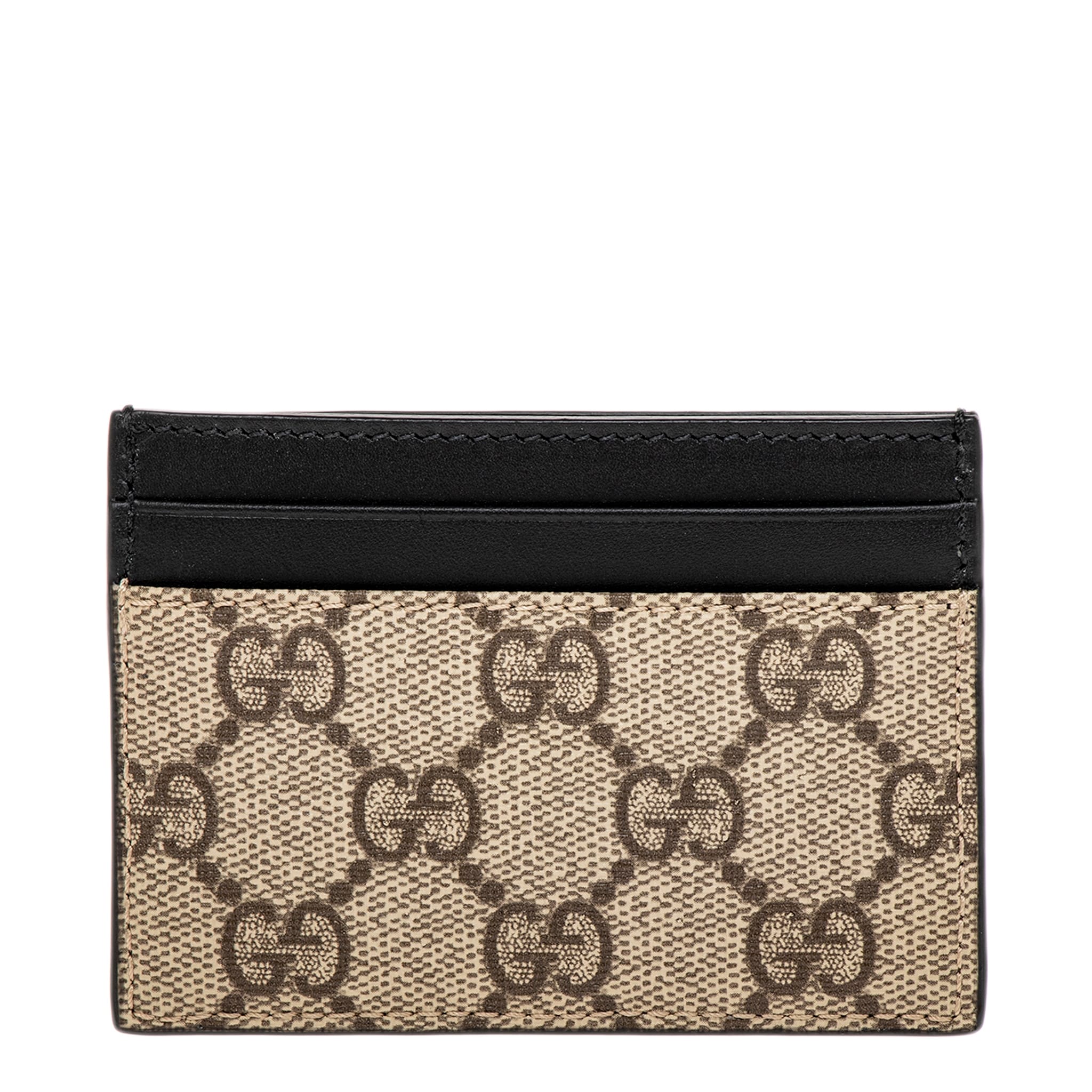 gucci card sleeve Men's Holder Leather(Noir) It has five card slots and is decorated with the houses iconic GG hardware. Finally caved and bought the