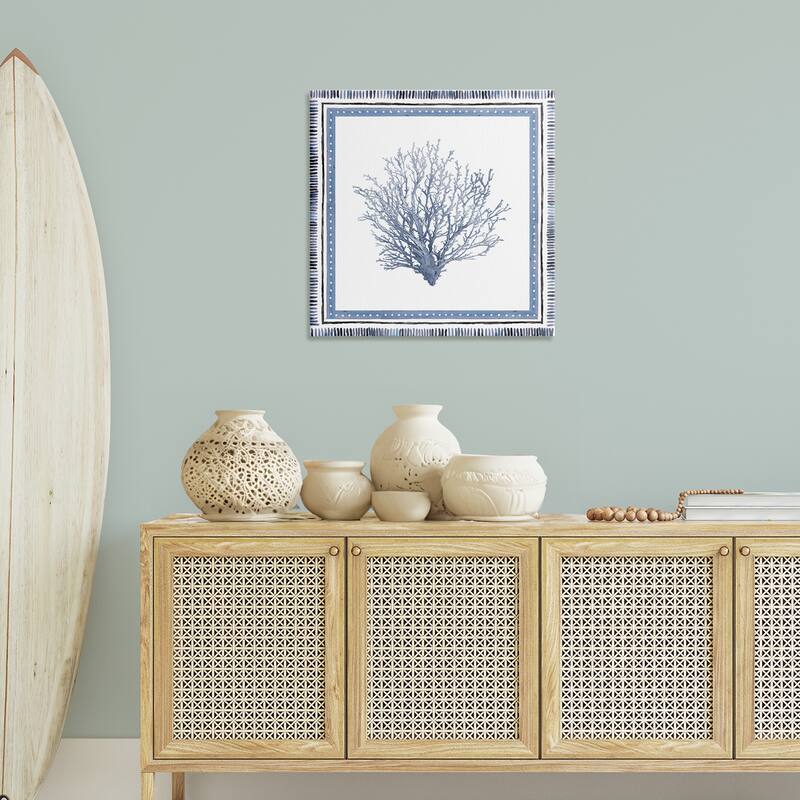 Stupell Nautical Branch of Coral Canvas Wall Art Design By Lanie Loreth