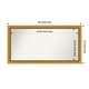 preview thumbnail 16 of 191, Wall Mirror Choose Your Custom Size - Extra Large, Townhouse Gold Wood Outer Size: 46 x 24 in