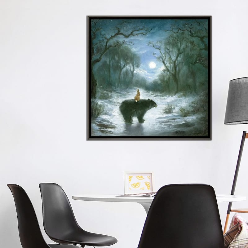 iCanvas "Isabella And The Bear" by David Joaquin Framed