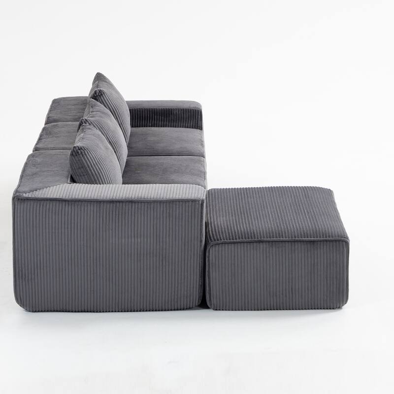 Multi Person Modular Compression Sofa That Can Be Freely