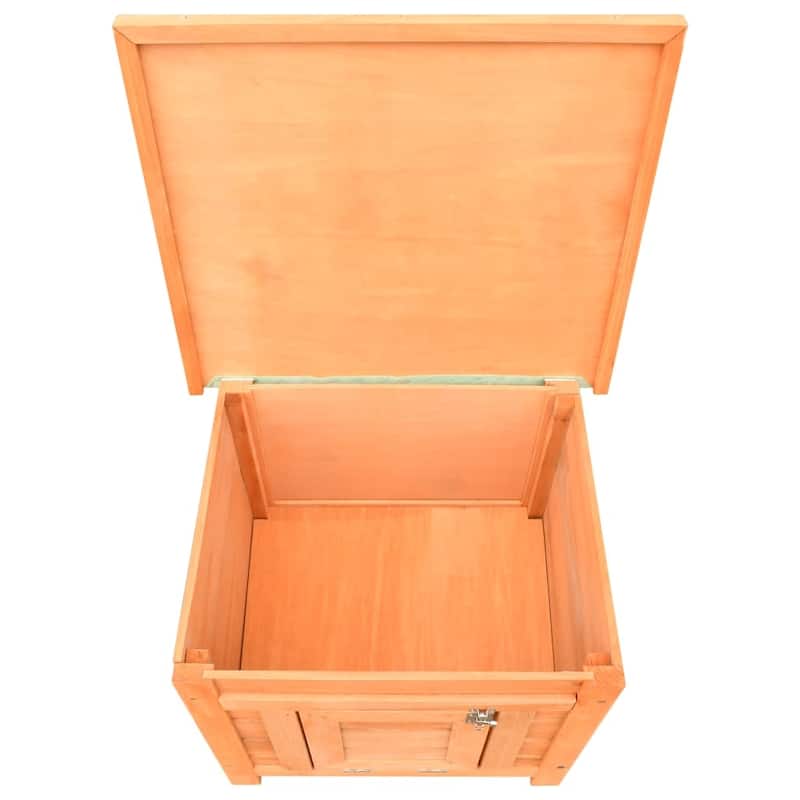 vidaXL Cat House Solid Pine & Fir Wood 19.7"x18.1"x17.1"