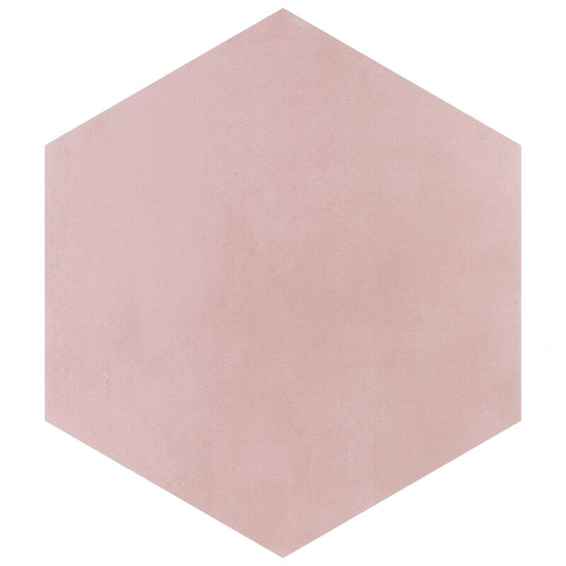 Merola Tile Horizon Hex Rosa 7-3/4" x 9" Porcelain Floor and Wall Tile - Case (24 Tiles)