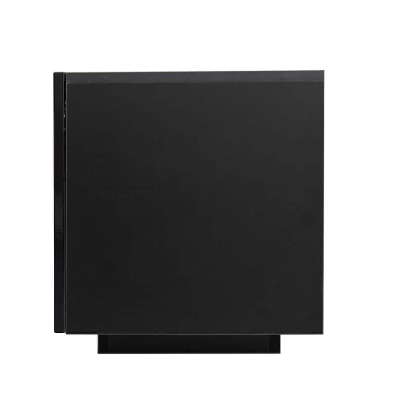Modern LED Light TV Cabinet with Light & Storage Drawer for Living Room, Bedroom