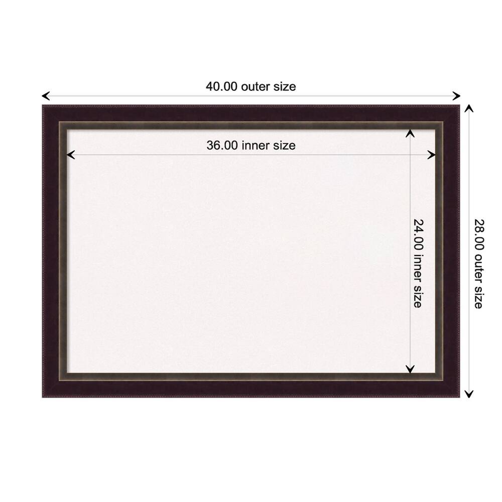 Signore Bronze Wood Framed White Bulletin Board, Organization Board, Pin Board