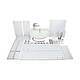 preview thumbnail 16 of 18, White Cabinet Vanity Sink Mahayla 17-3/4" Porcelain Sink with Faucet, Drain and Overflow Renovators Supply