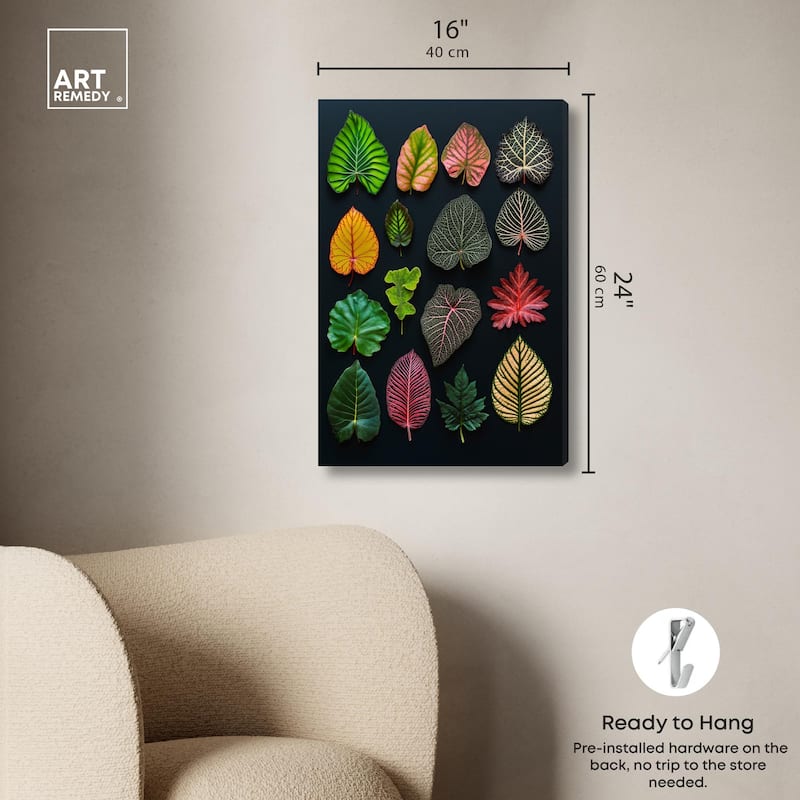 Leaf Lexicon Canvas by Art Remedy, Gallery Wrapped