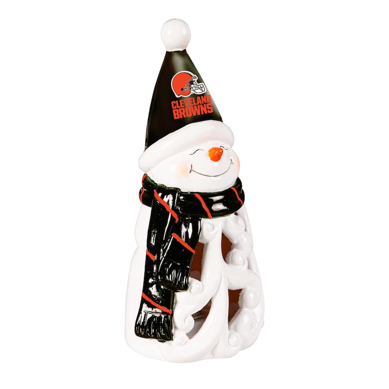 Cleveland Browns Snowman LED Garden Statuary, 8"