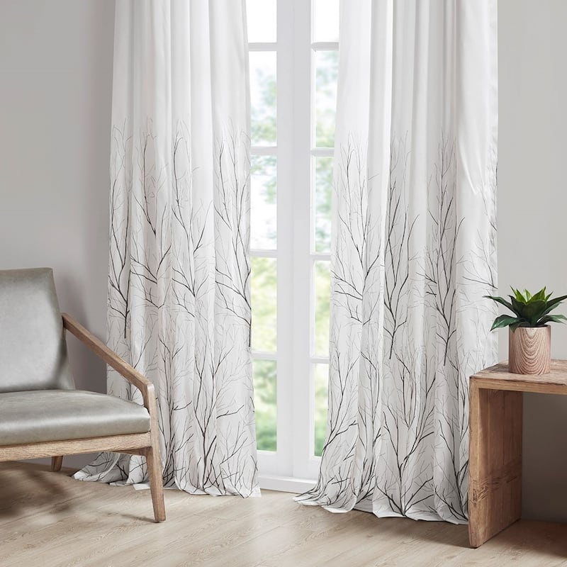 Curtain Panel(Only 1 Pc Panel) - White - 84 Inches