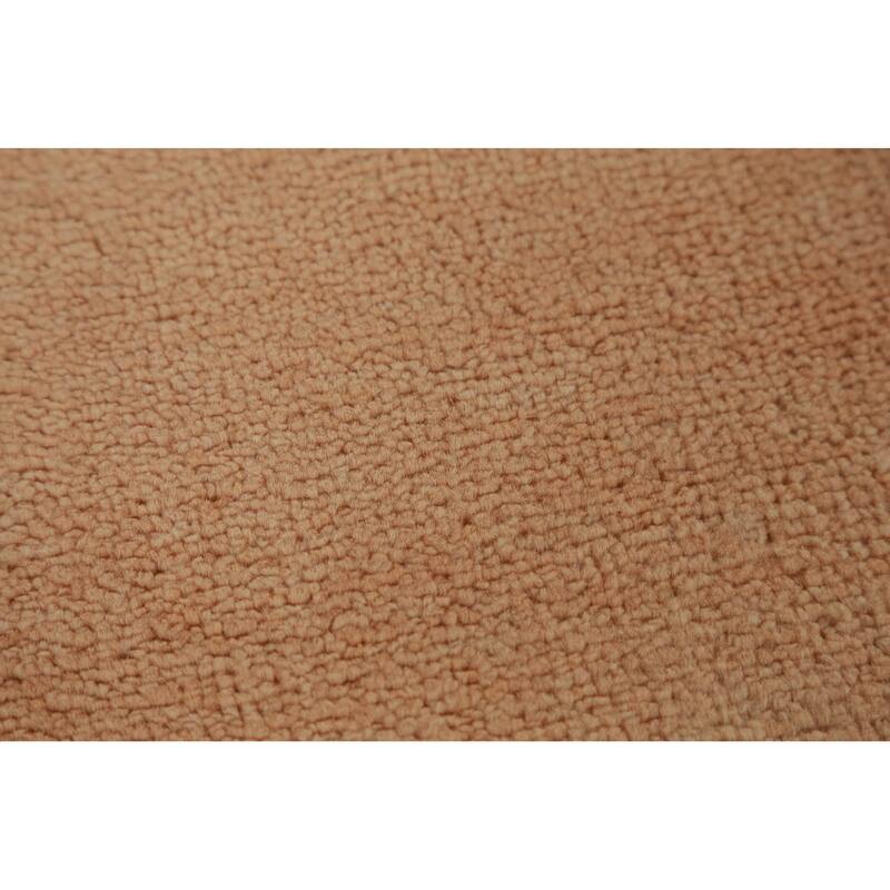 Hand Knotted Oriental 100% Wool Carpet Modern Solid Oranges & Rust Gabbeh Runner Rug - 10' 3'' X 3' 1''