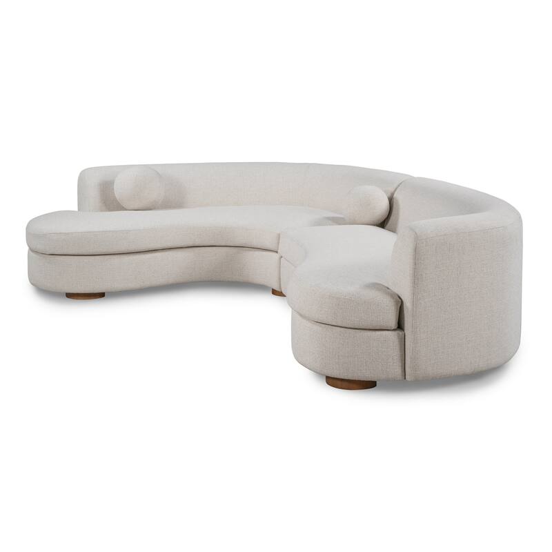 Classic Home Concord Upholstered Fabric Sectional Sofa