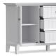preview thumbnail 15 of 16, WYNDENHALL Freemont SOLID WOOD 54 inch Wide Transitional Sideboard Buffet - 17" D x 54" W x 30" H