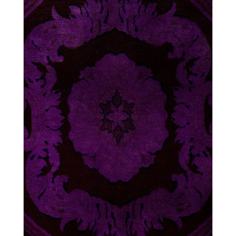 Fine Vibrance One-of-a-Kind Handmade Area Rug - Purple, 10' 2" x 14' 0" - 10' 2" x 14' 0"