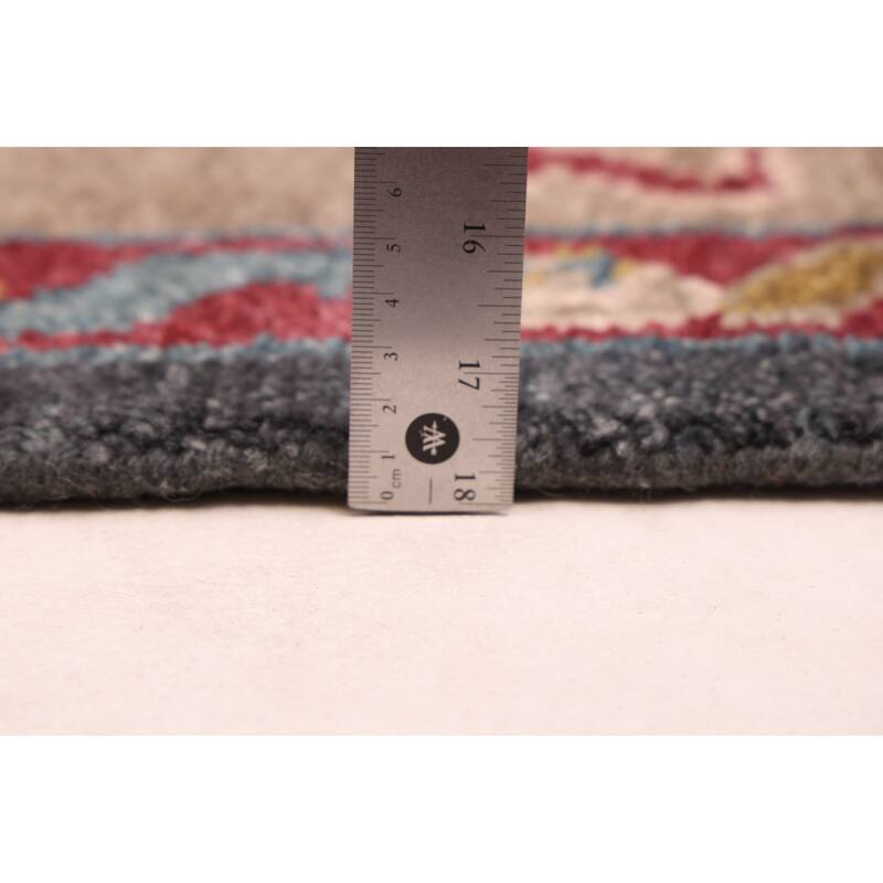 ECARPETGALLERY Hand-knotted Modern Oushak Dark Navy Wool Rug - 9'3 x 12'2