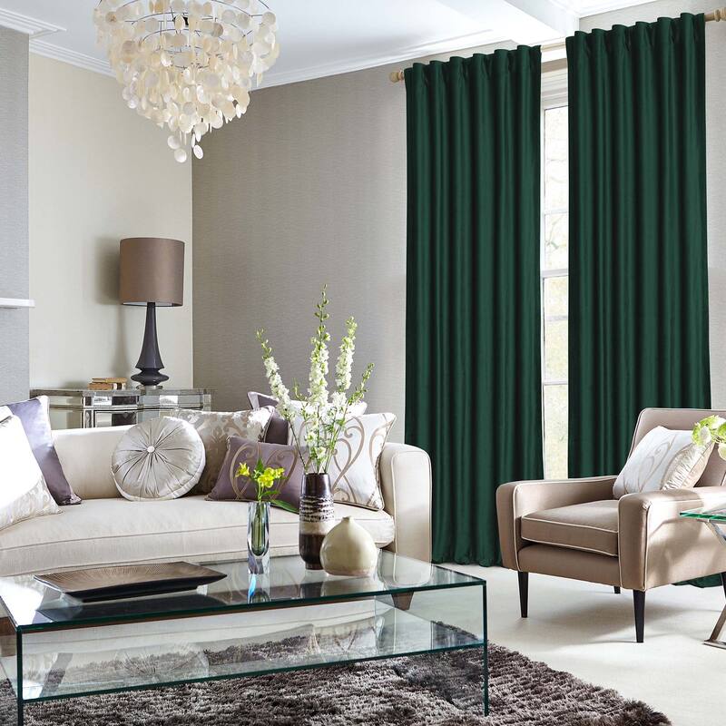 Luxury Velvet Room Darkening Window Curtains - Solid Colors, 2 Panels