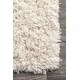 preview thumbnail 8 of 9, nuLOOM Ivory Handmade Soft and Plush Solid New Zealand/ Indian Wool Shag Rug