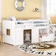 preview thumbnail 15 of 19, Solid Wood Multiple Functional Twin Size Low Loft Bed