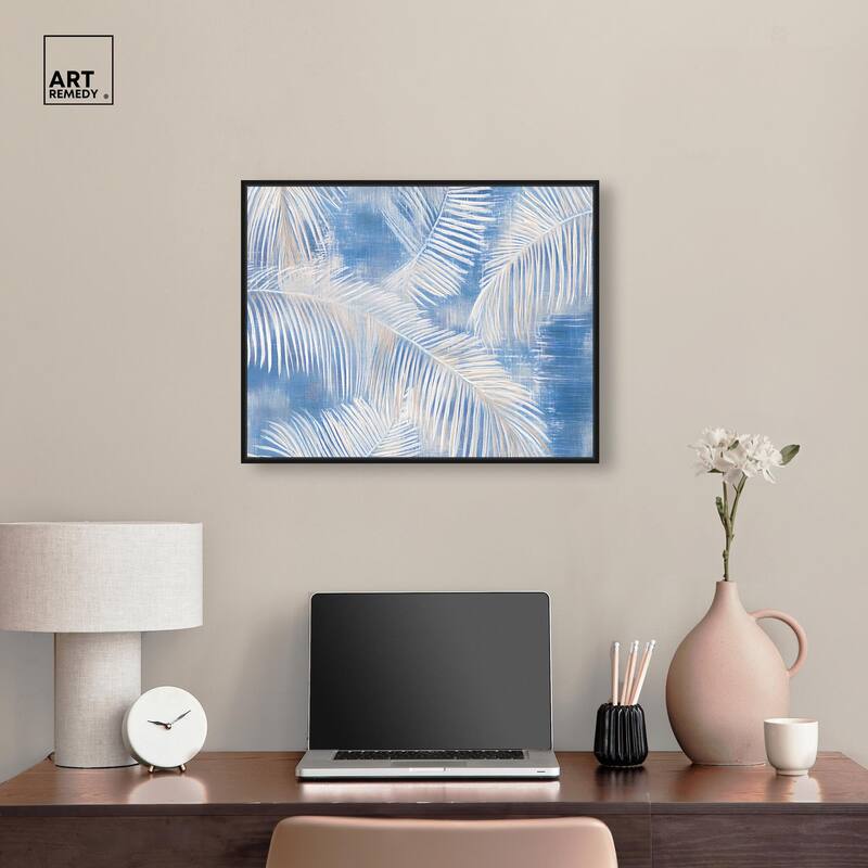 Sky Palm Silhouettes Canvas by Art Remedy
