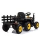 preview thumbnail 33 of 43, 12V Kids Ride On Tractor with Trailer, Battery Powered Electric Car w/ Music, USB, Music, LED Lights
