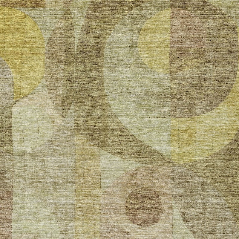HomeRoots Abstract Transitional Rectangle Outdoor Rug