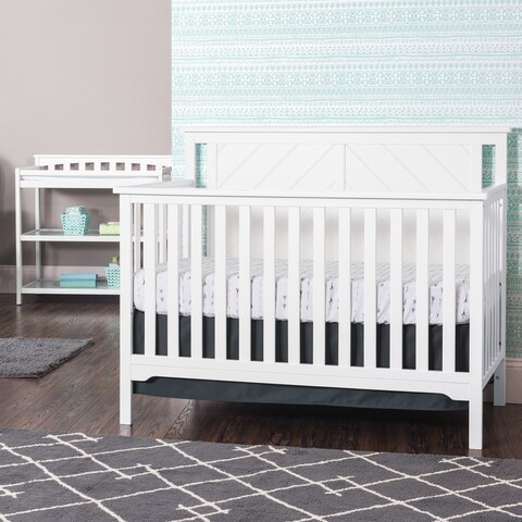 Forever Eclectic Hampton Flat Top 4-in-1 Convertible Baby Crib