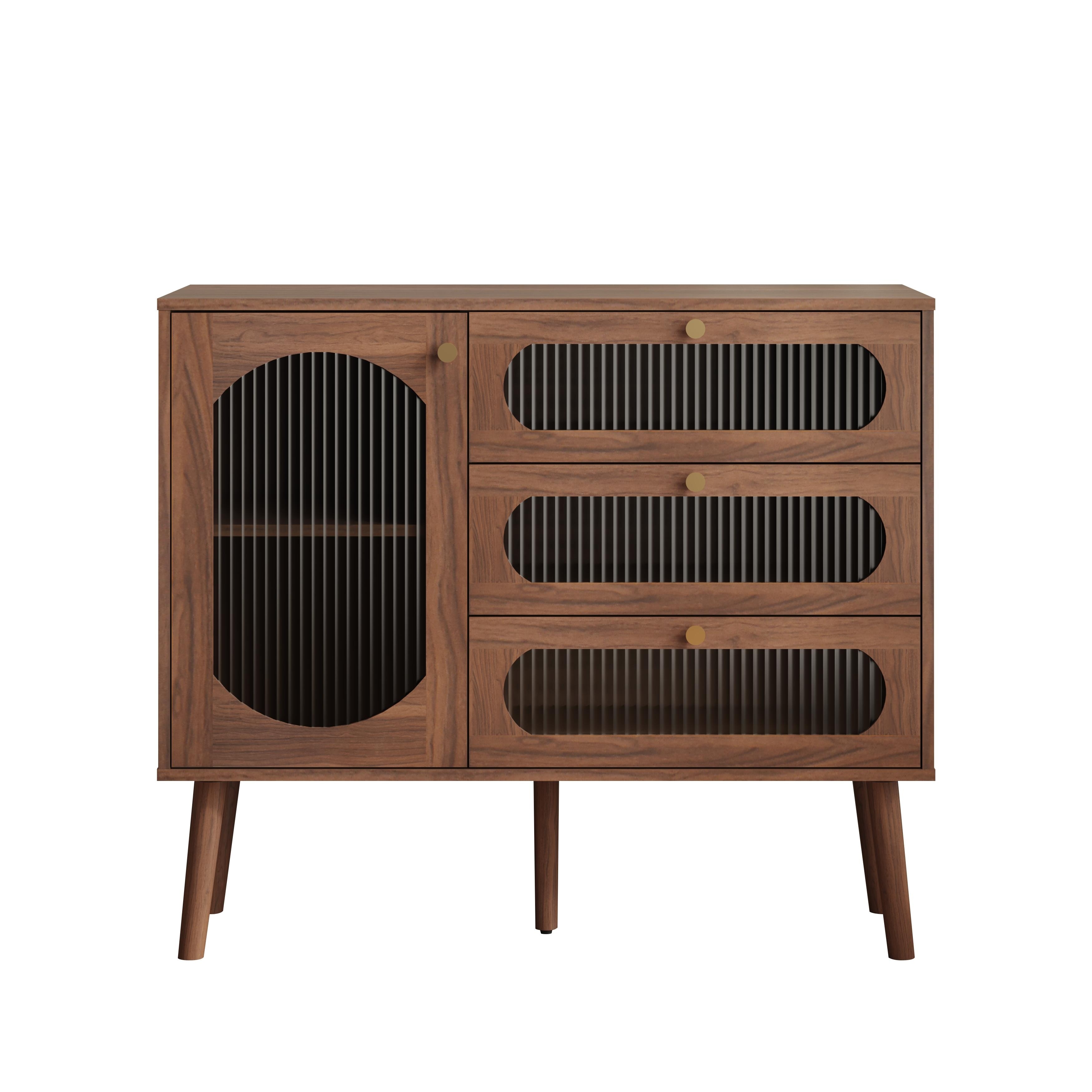 Accent Cabinet with 3 Drawers and Door